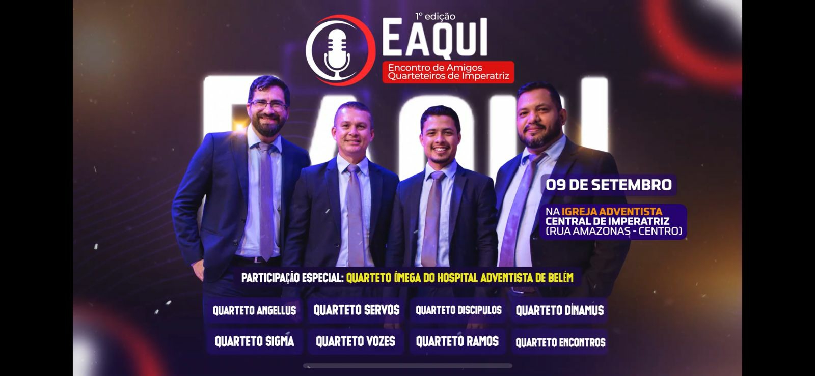 ENCONTRO DE QUARTETOS EM IMPERATRIZ